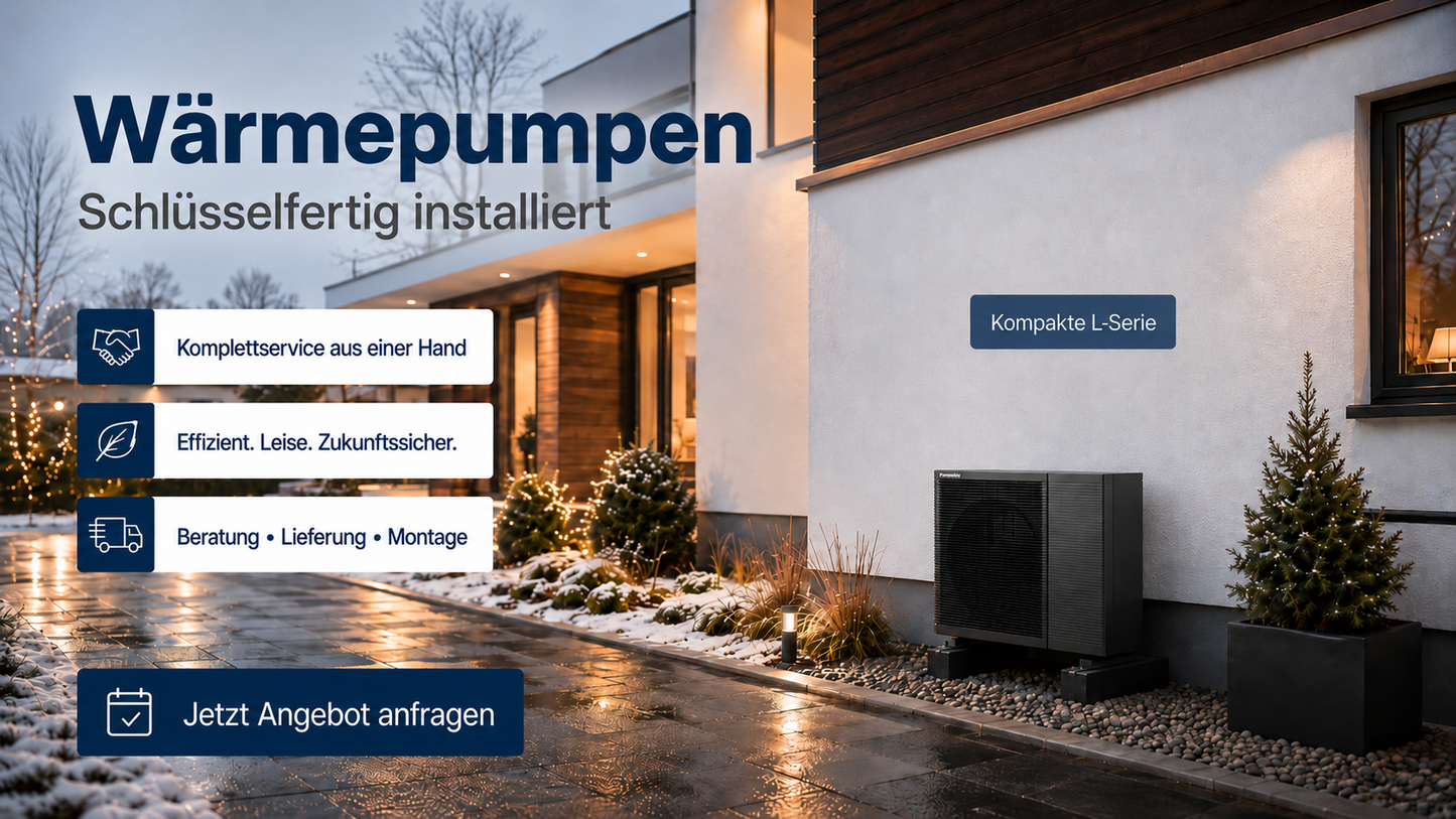 Komplettpaket Panasonic Aquarea L-Serie mit Kombihydromodul 9 kW