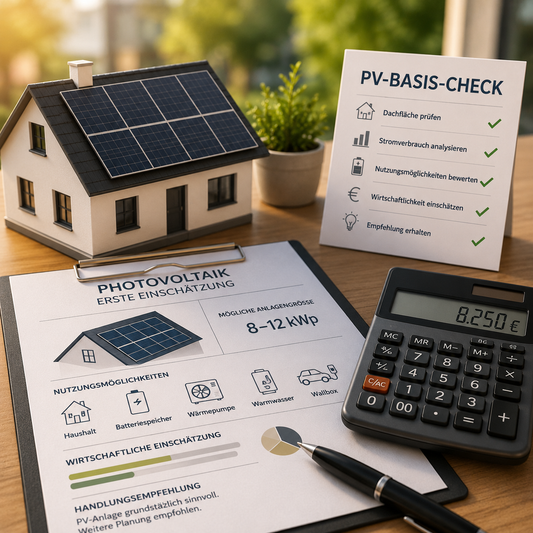 Für ein Einfamilienhaus - PV-Basis-Check