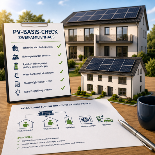 Für ein Zweifamilienhaus - PV-Basis-Check